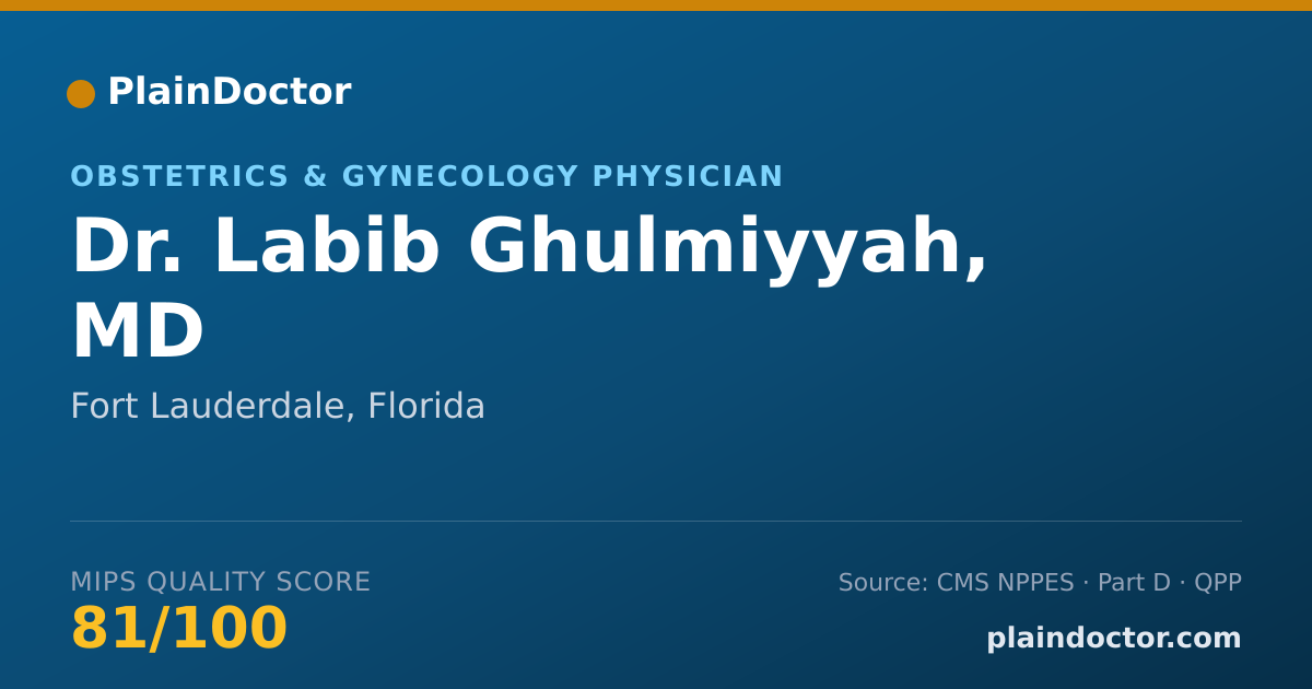 Shareable card for Labib Ghulmiyyah, MD - Obstetrics & Gynecology Physician, Fort Lauderdale, FL