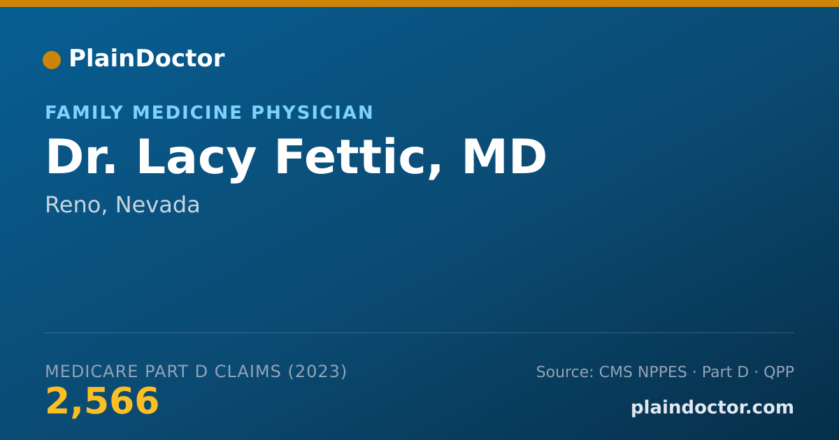 Shareable card for Lacy Fettic, MD - Family Medicine Physician, Reno, NV