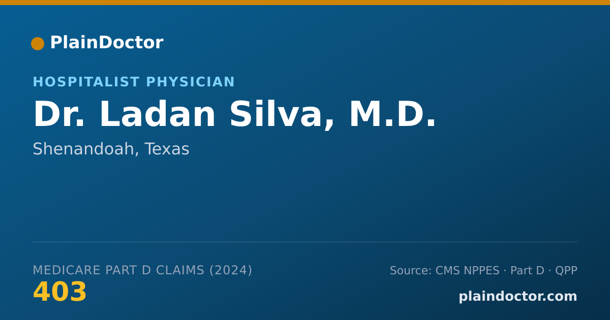 Shareable card for Ladan Silva, M.D. - Internal Medicine Physician, Shenandoah, TX