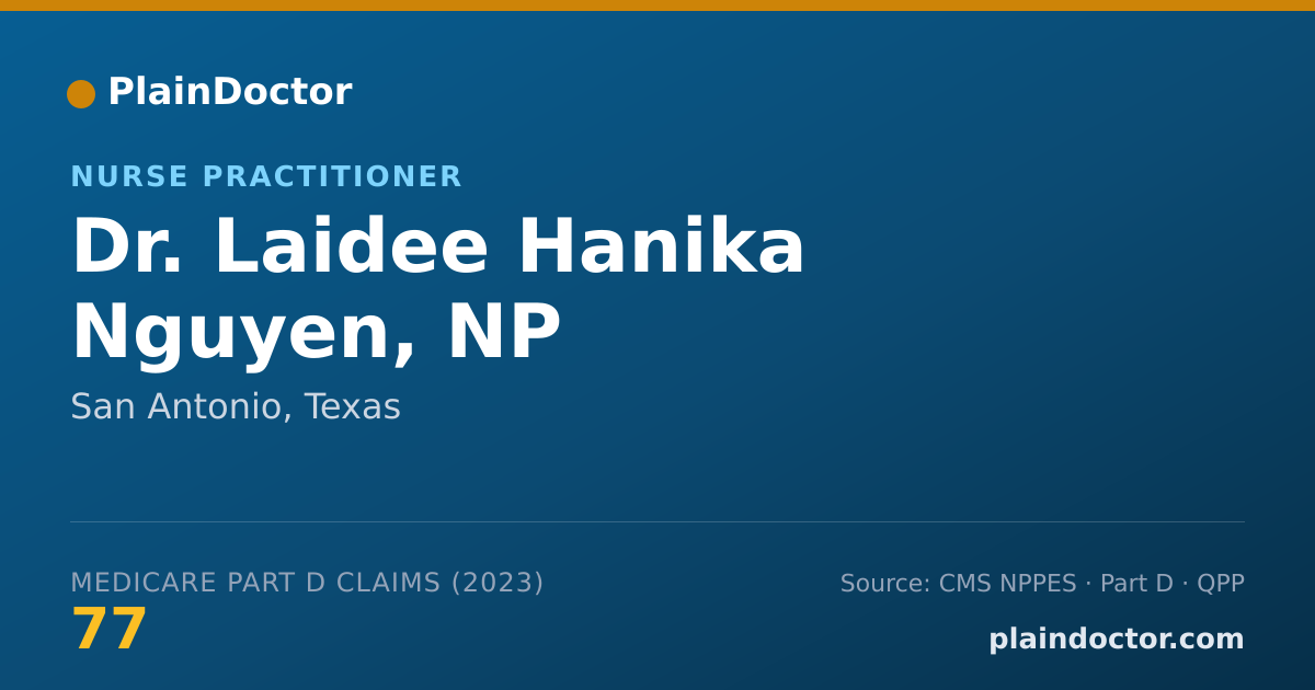 Shareable card for Laidee Hanika Nguyen, NP - Nurse Practitioner, San Antonio, TX