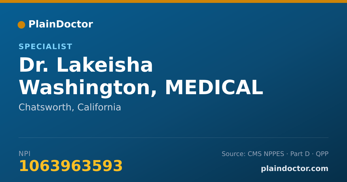 Shareable card for Lakeisha Washington, MEDICAL NAIL TECH - Specialist, Chatsworth, CA
