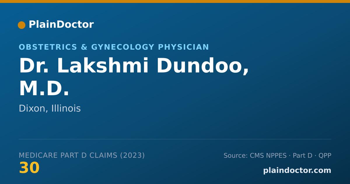 Shareable card for Lakshmi Dundoo, M.D. - Obstetrics & Gynecology Physician, Dixon, IL
