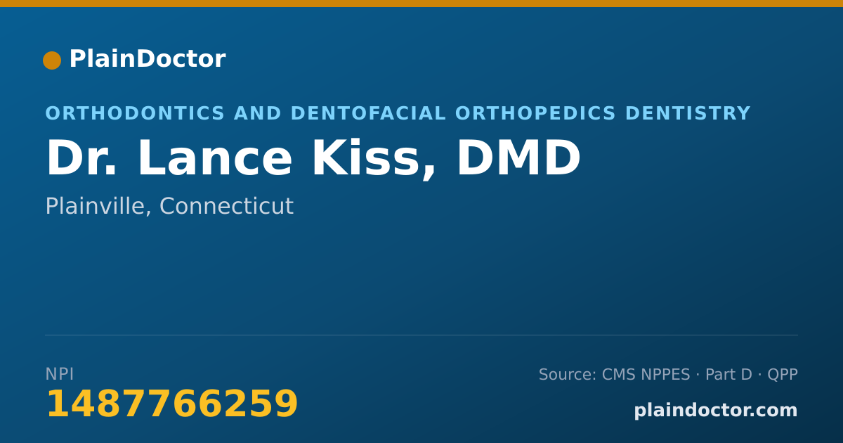 Shareable card for Lance Kiss, DMD - Orthodontics and Dentofacial Orthopedics Dentistry, Plainville, CT