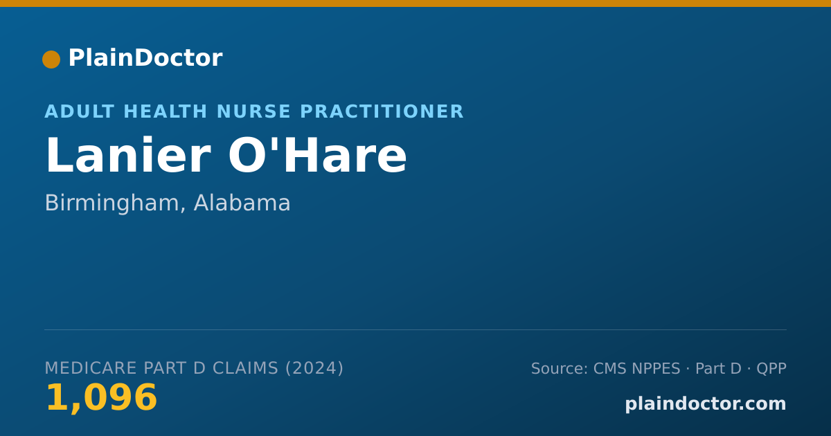 Shareable card for Lanier O'Hare - Adult Health Nurse Practitioner, Birmingham, AL