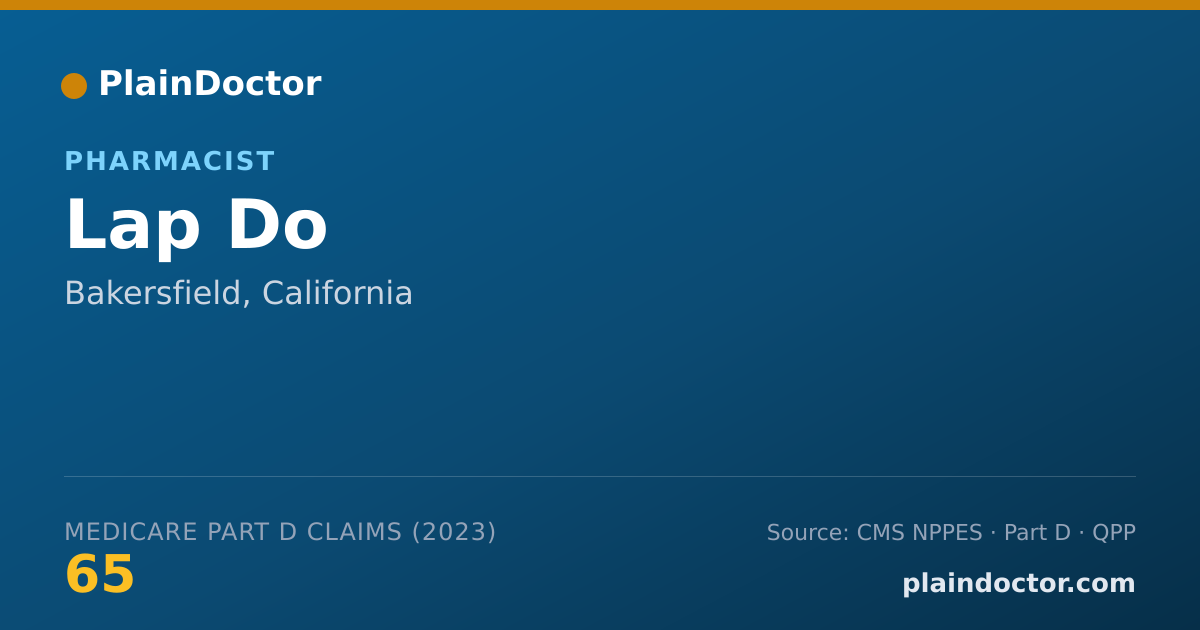 Shareable card for Lap Do - Pharmacist, Bakersfield, CA