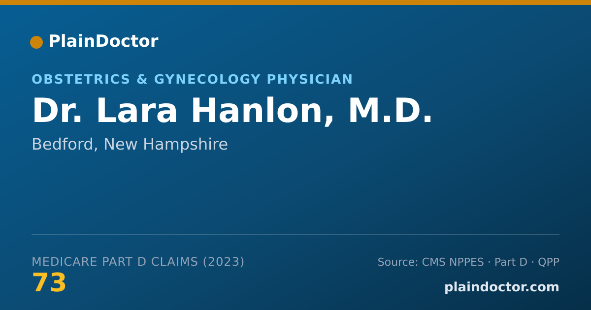 Shareable card for Lara Hanlon, M.D. - Obstetrics & Gynecology Physician, Bedford, NH