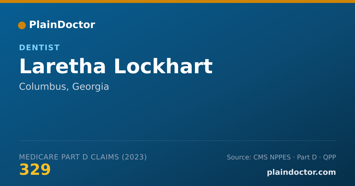 Shareable card for Laretha Lockhart - Dentist, Columbus, GA