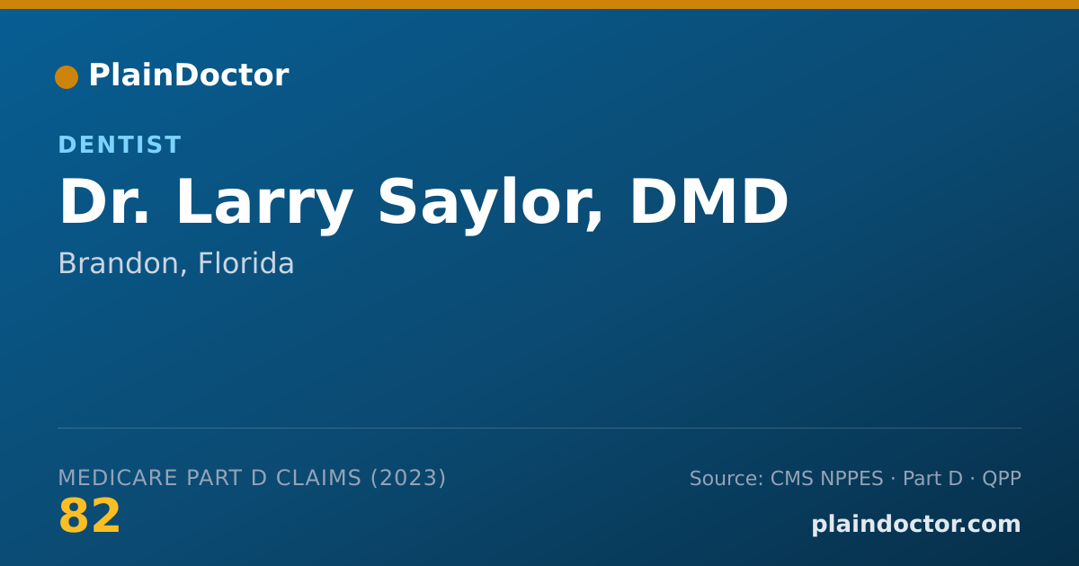 Shareable card for Larry Saylor, DMD - Dentist, Brandon, FL