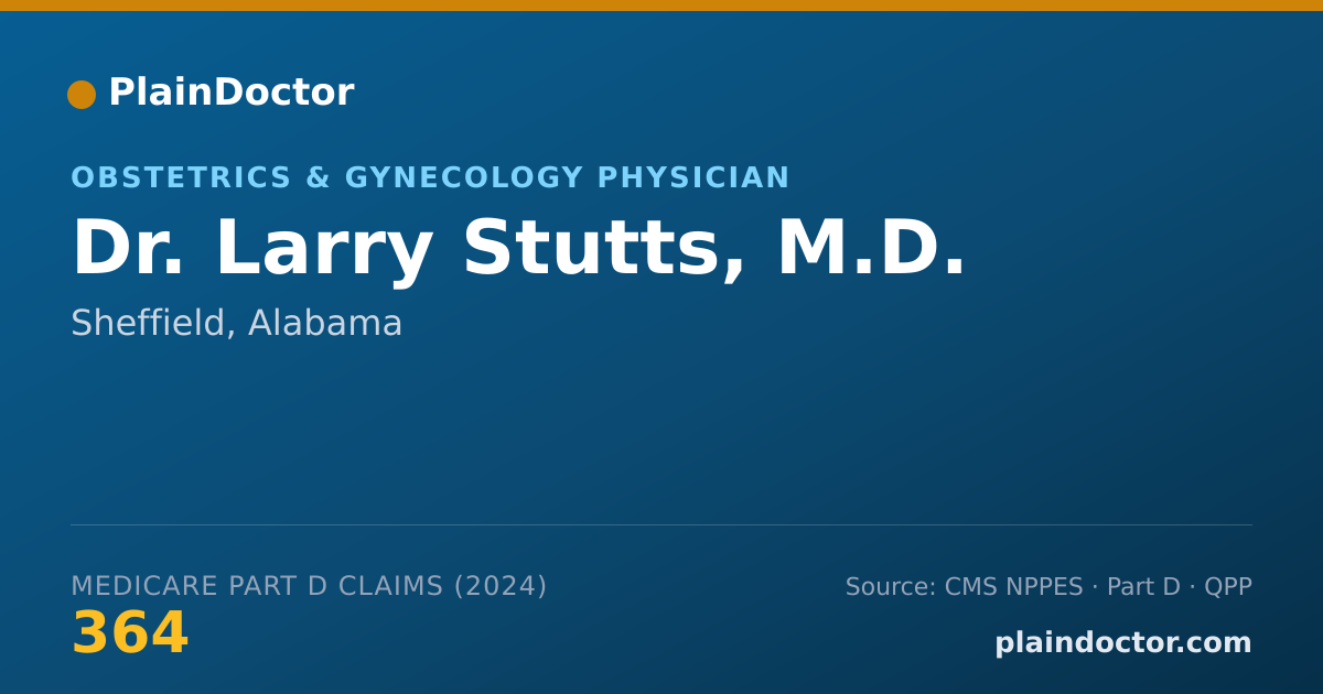 Shareable card for Larry Stutts, M.D. - Obstetrics & Gynecology Physician, Sheffield, AL