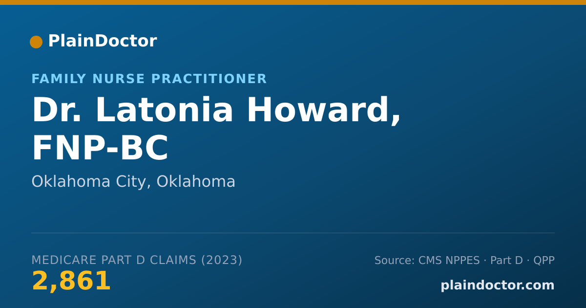 Shareable card for Latonia Howard, FNP-BC - Family Nurse Practitioner, Oklahoma City, OK