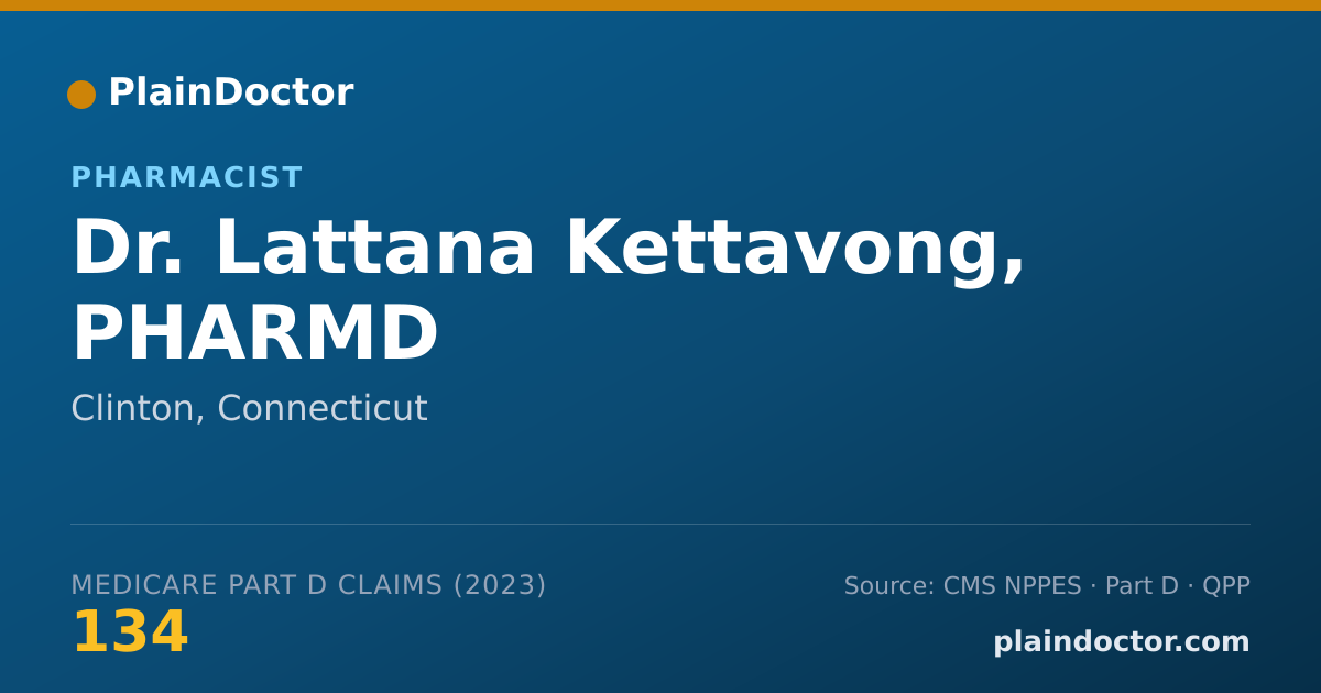 Shareable card for Lattana Kettavong, PHARMD - Pharmacist, Clinton, CT