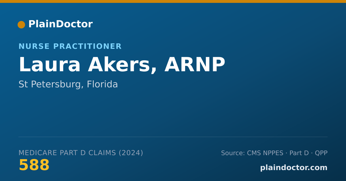 Shareable card for Laura Akers, ARNP - Nurse Practitioner, St Petersburg, FL
