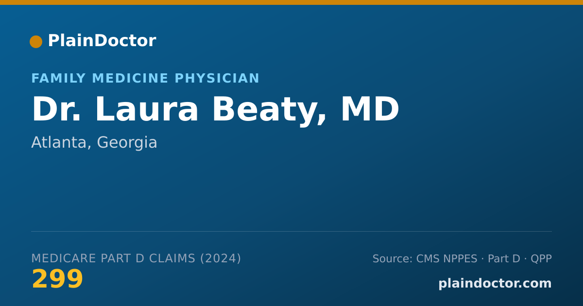 Shareable card for Laura Beaty, MD - Family Medicine Physician, Atlanta, GA