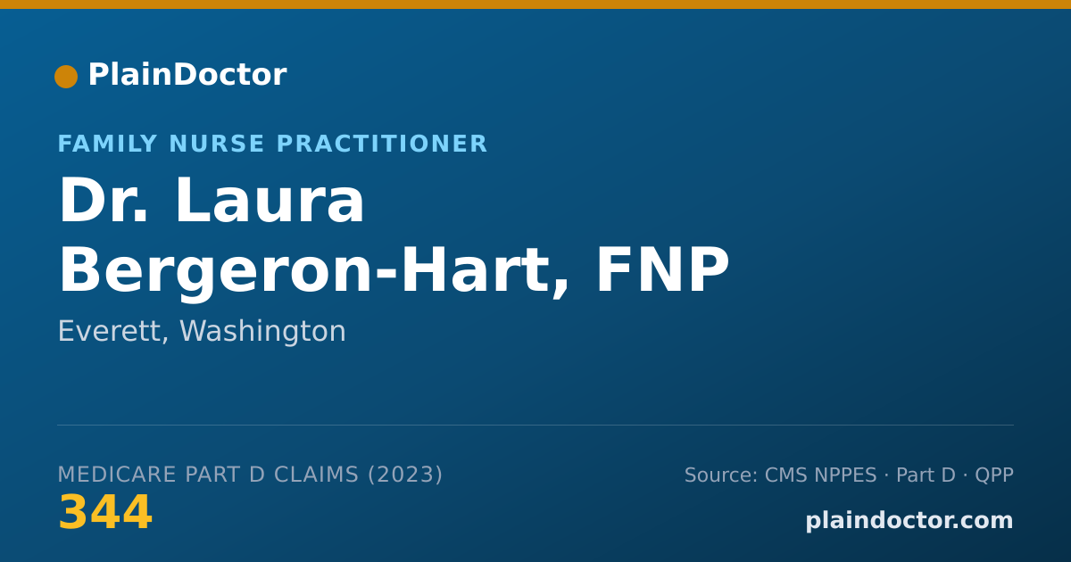 Shareable card for Laura Bergeron-Hart, FNP - Family Nurse Practitioner, Everett, WA