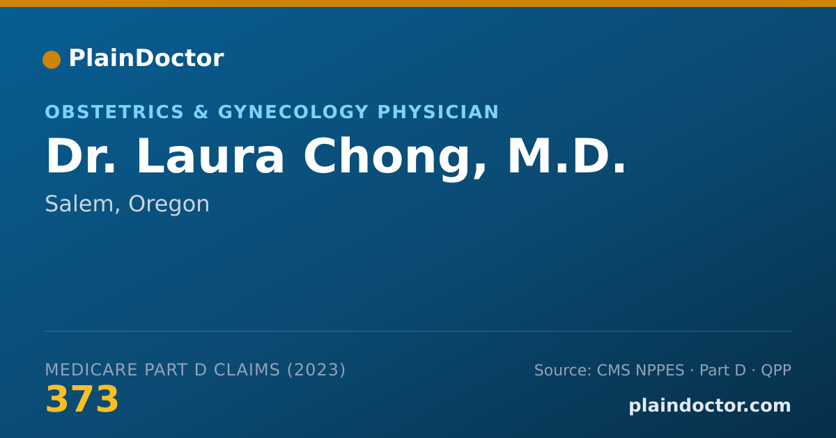 Shareable card for Laura Chong, M.D. - Obstetrics & Gynecology Physician, Salem, OR