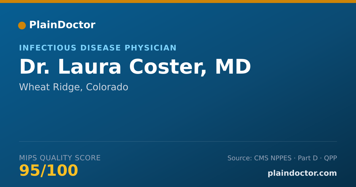 Shareable card for Laura Coster, MD - Infectious Disease Physician, Wheat Ridge, CO