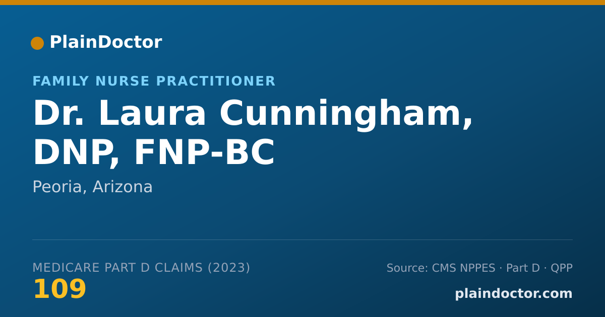 Shareable card for Laura Cunningham, DNP, FNP-BC - Family Nurse Practitioner, Peoria, AZ