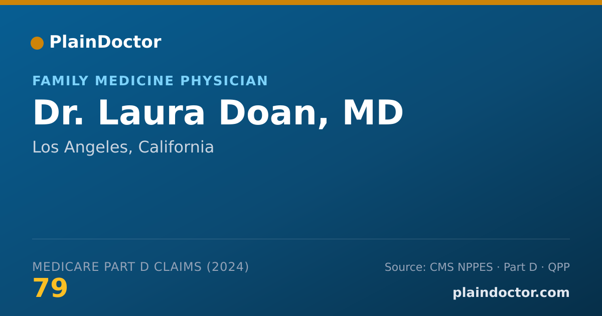 Shareable card for Laura Doan, MD - Family Medicine Physician, Los Angeles, CA