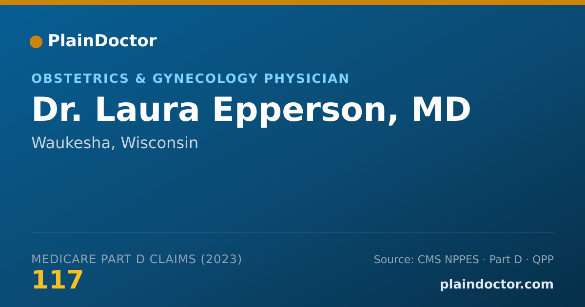 Shareable card for Laura Epperson, MD - Obstetrics & Gynecology Physician, Waukesha, WI