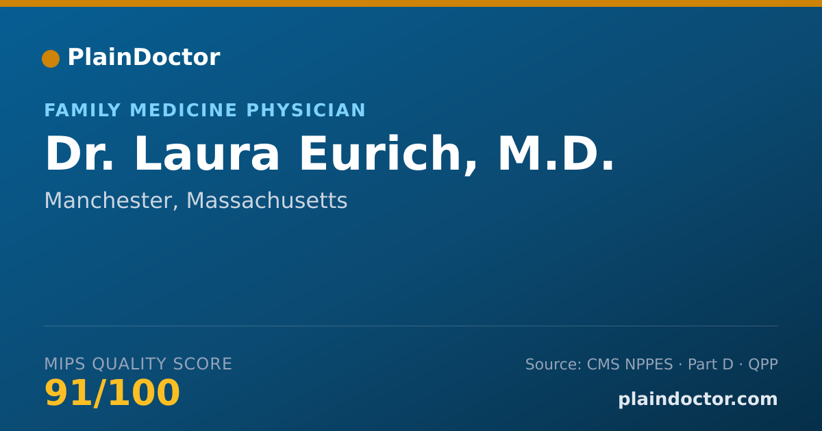 Shareable card for Laura Eurich, M.D. - Family Medicine Physician, Manchester, MA