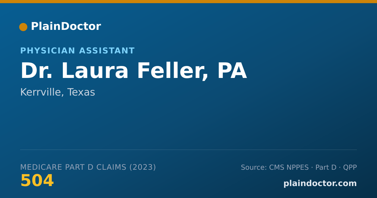 Shareable card for Laura Feller, PA - Physician Assistant, Kerrville, TX