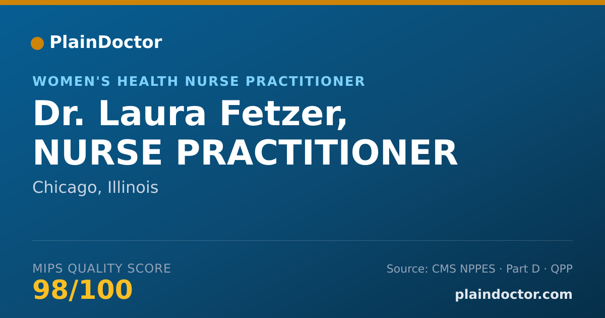 Shareable card for Laura Fetzer, NURSE PRACTITIONER - Women's Health Nurse Practitioner, Chicago, IL