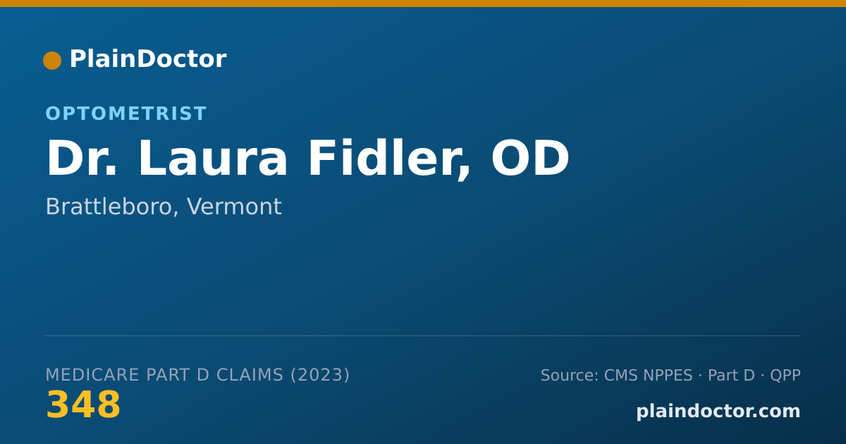 Shareable card for Laura Fidler, OD - Optometrist, Brattleboro, VT