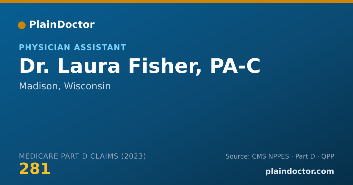 Shareable card for Laura Fisher, PA-C - Physician Assistant, Madison, WI