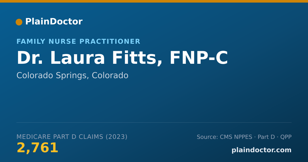 Shareable card for Laura Fitts, FNP-C - Family Nurse Practitioner, Colorado Springs, CO