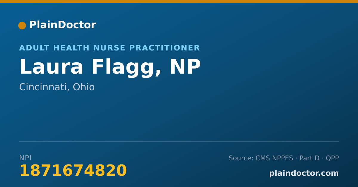 Shareable card for Laura Flagg, NP - Adult Health Nurse Practitioner, Cincinnati, OH