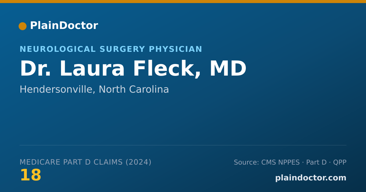 Shareable card for Laura Fleck, MD - Neurological Surgery Physician, Hendersonville, NC