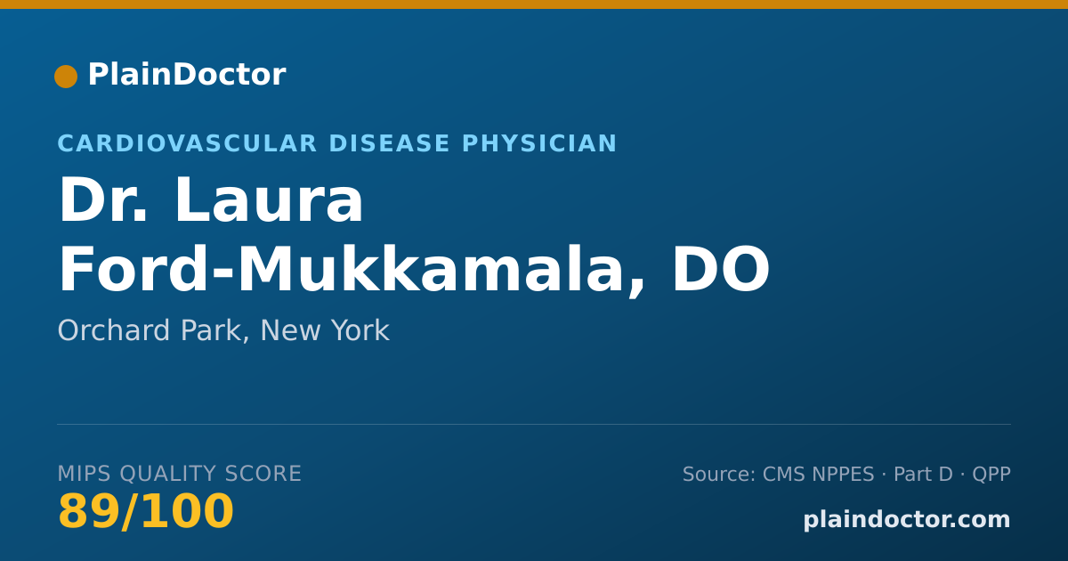 Shareable card for Laura Ford-Mukkamala, DO - Cardiovascular Disease Physician, Orchard Park, NY