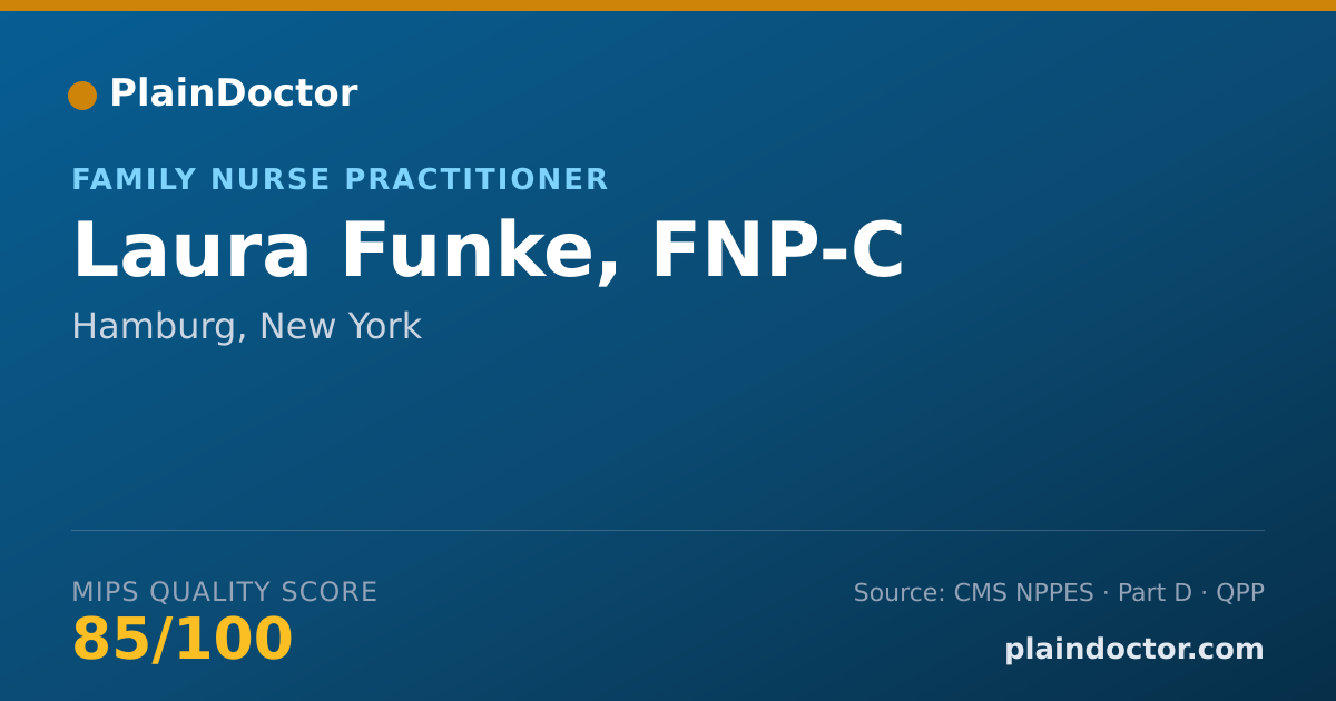 Shareable card for Laura Funke, FNP-C - Family Nurse Practitioner, Hamburg, NY
