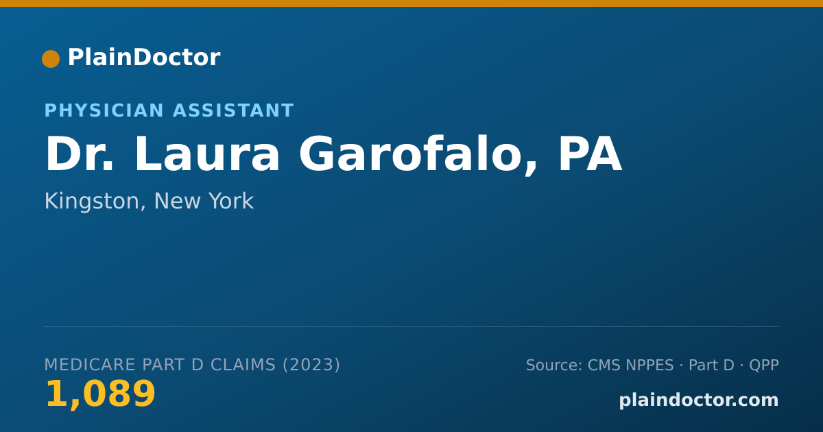 Shareable card for Laura Garofalo, PA - Physician Assistant, Kingston, NY