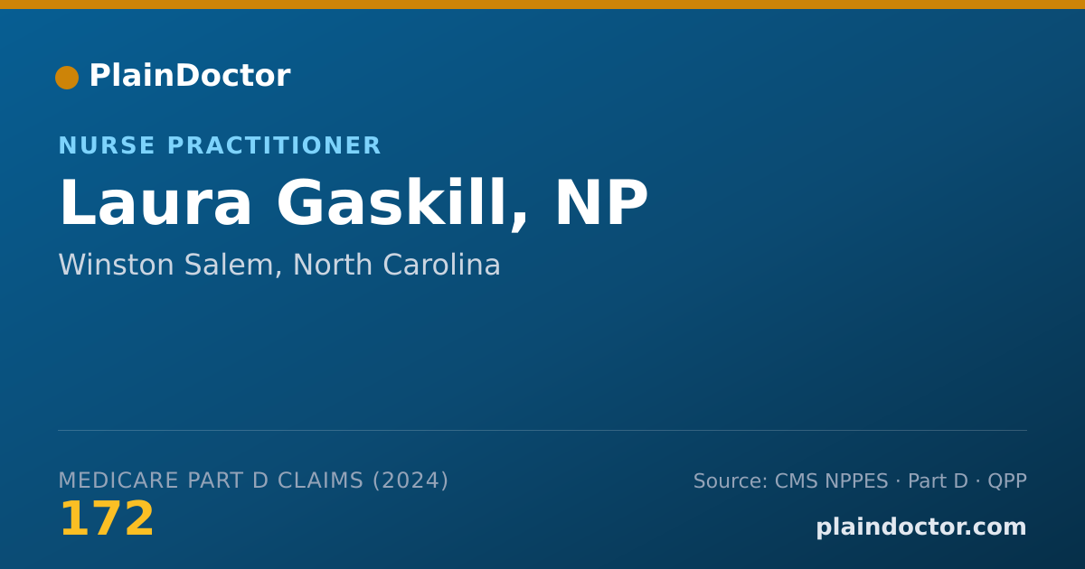 Shareable card for Laura Gaskill, NP - Nurse Practitioner, Winston Salem, NC