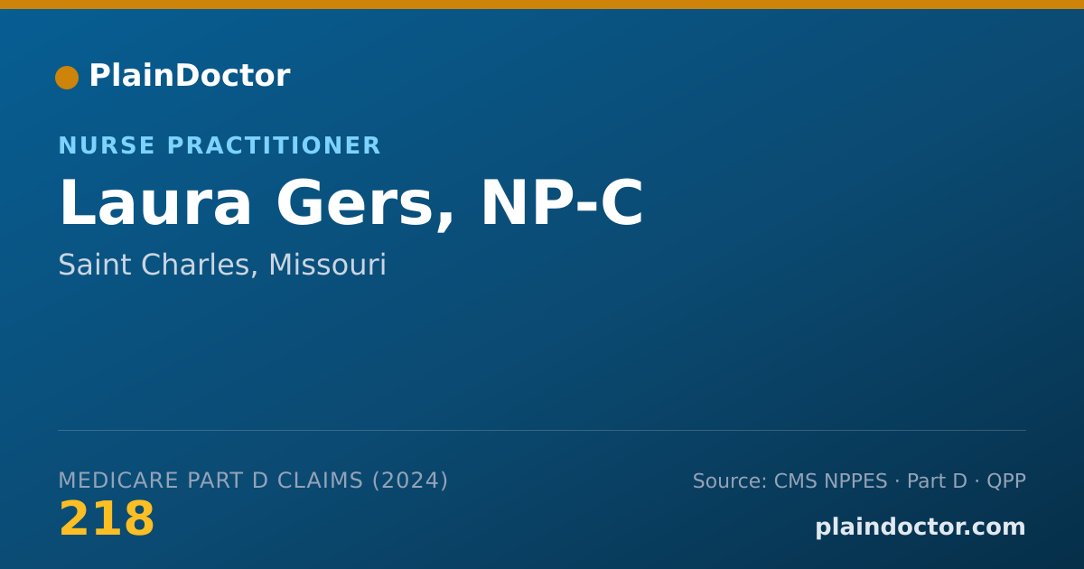 Shareable card for Laura Gers, NP-C - Nurse Practitioner, Saint Charles, MO