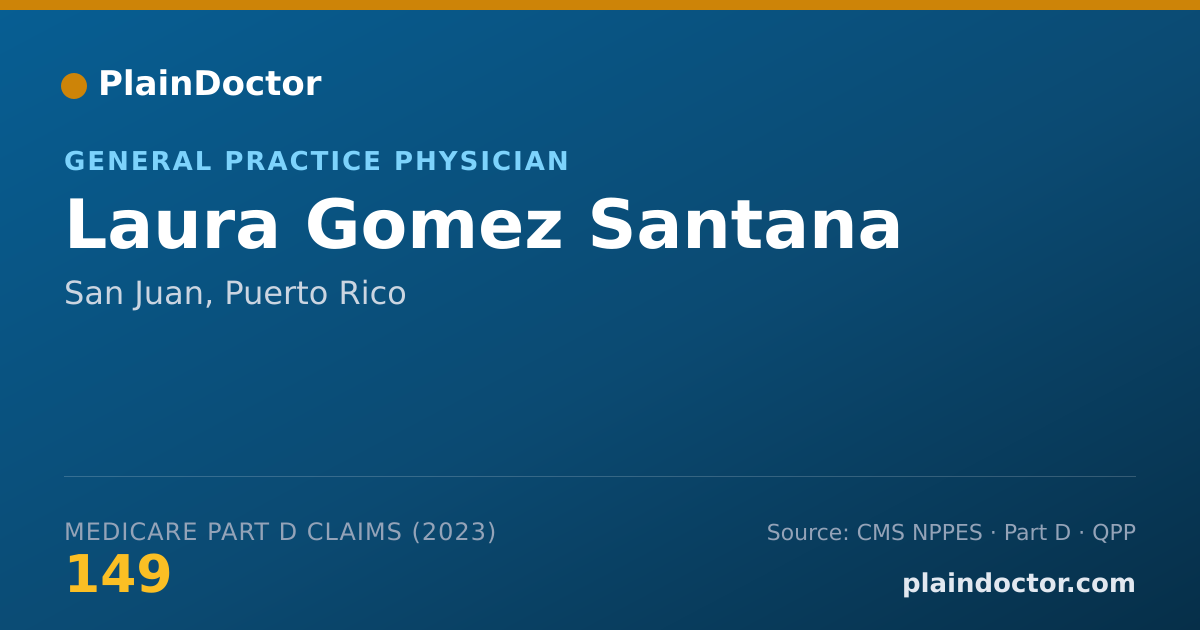 Shareable card for Laura Gomez Santana - General Practice Physician, San Juan, PR
