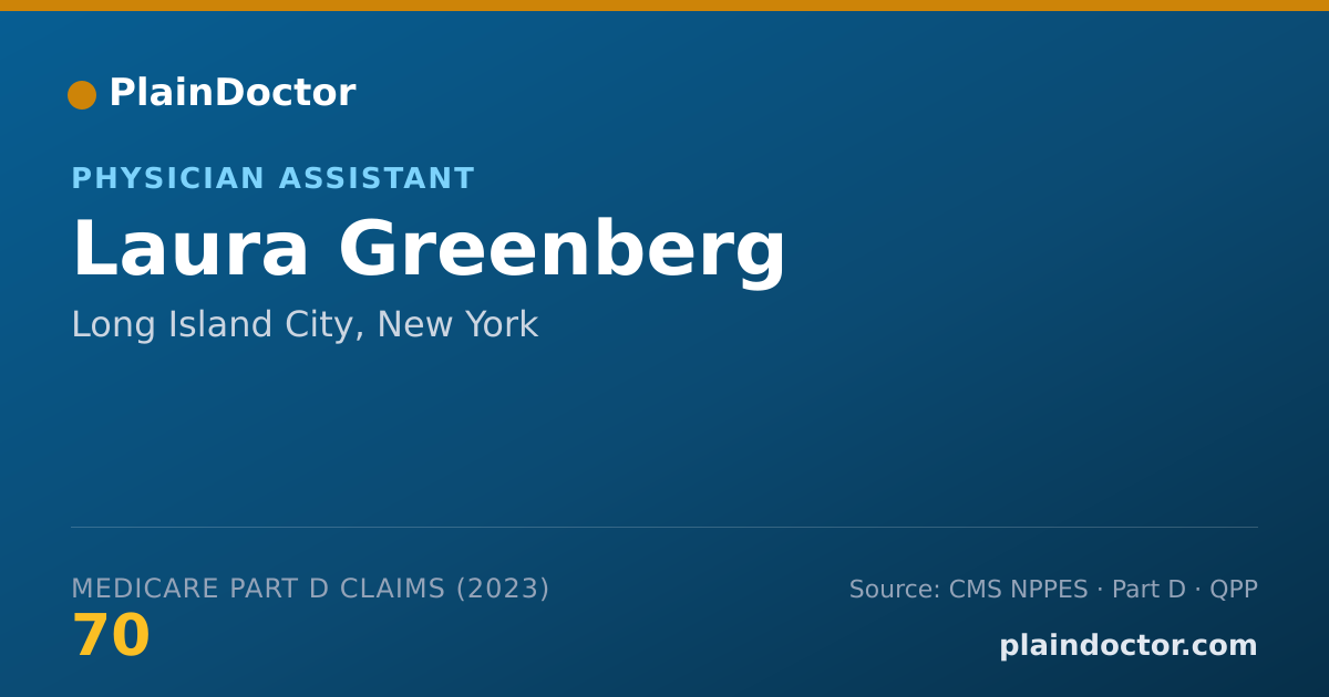 Shareable card for Laura Greenberg - Physician Assistant, Long Island City, NY