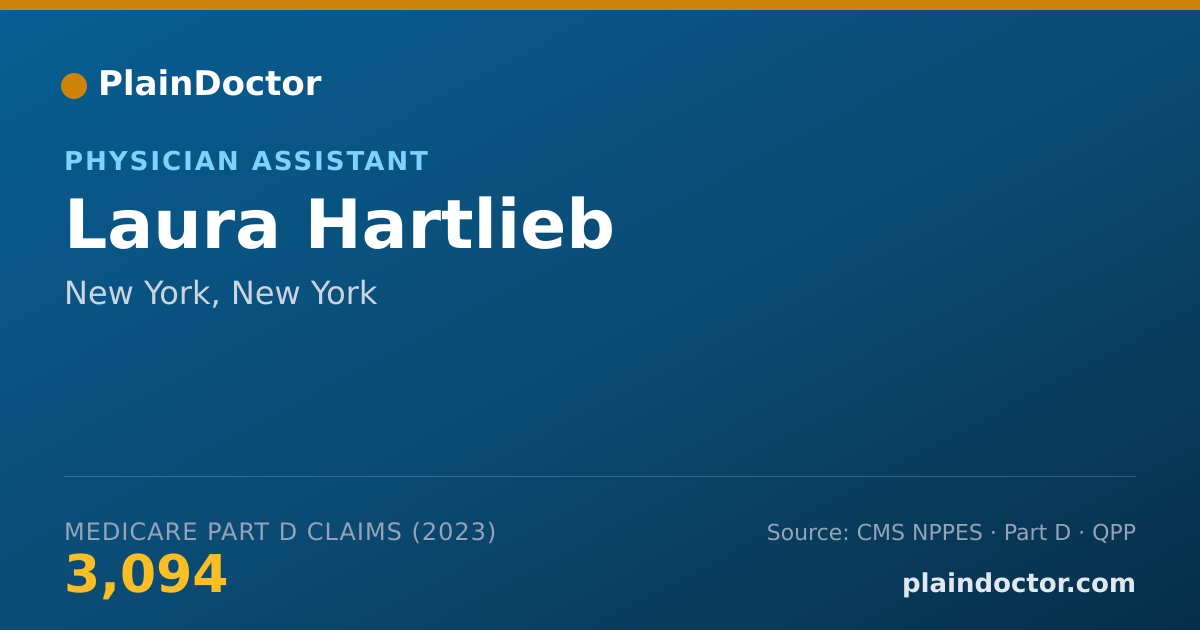Shareable card for Laura Hartlieb - Physician Assistant, New York, NY