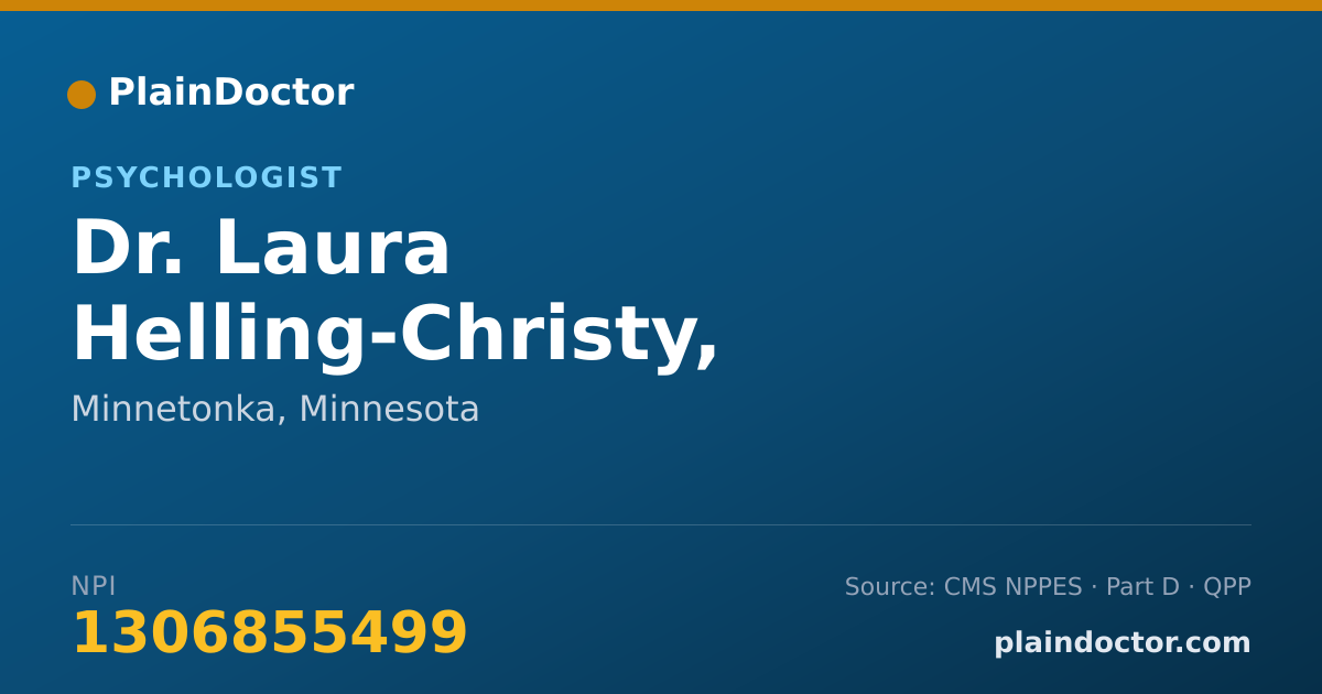 Shareable card for Laura Helling-Christy, M.A.,L.P. - Psychologist, Minnetonka, MN