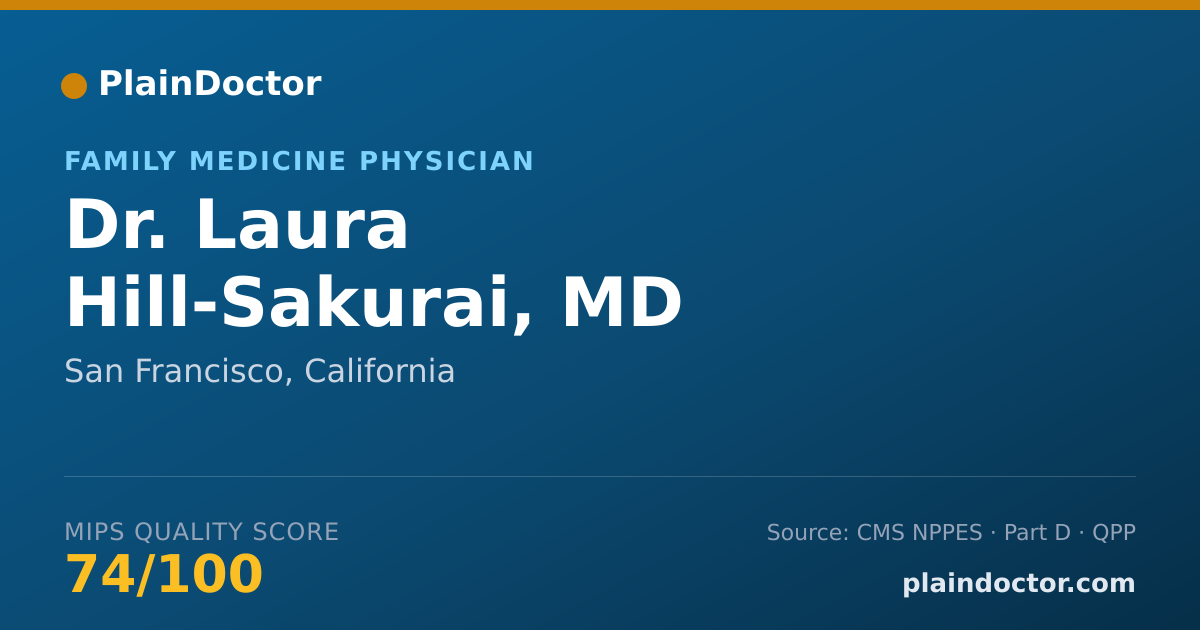 Shareable card for Laura Hill-Sakurai, MD - Family Medicine Physician, San Francisco, CA