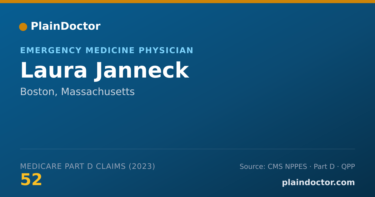Shareable card for Laura Janneck - Emergency Medicine Physician, Boston, MA