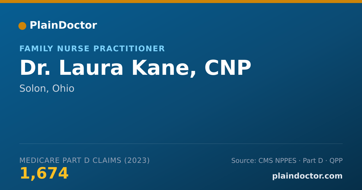 Shareable card for Laura Kane, CNP - Family Nurse Practitioner, Solon, OH