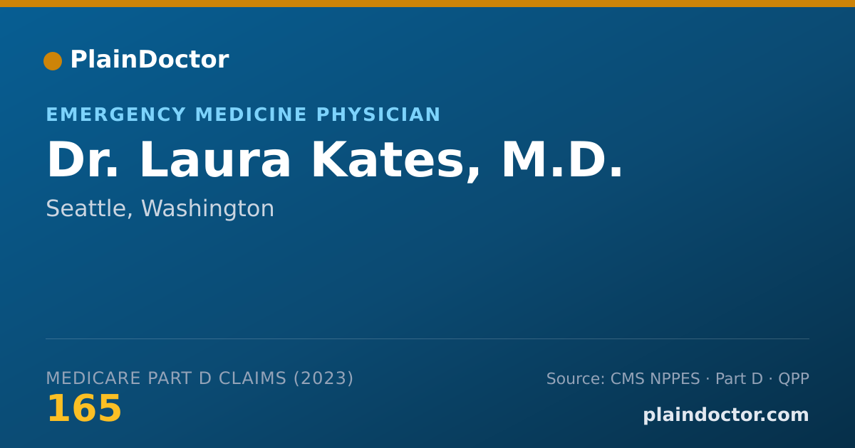 Shareable card for Laura Kates, M.D. - Emergency Medicine Physician, Seattle, WA