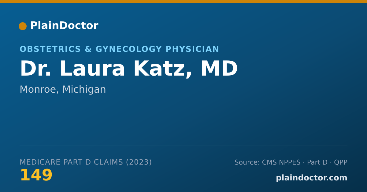 Shareable card for Laura Katz, MD - Obstetrics & Gynecology Physician, Monroe, MI