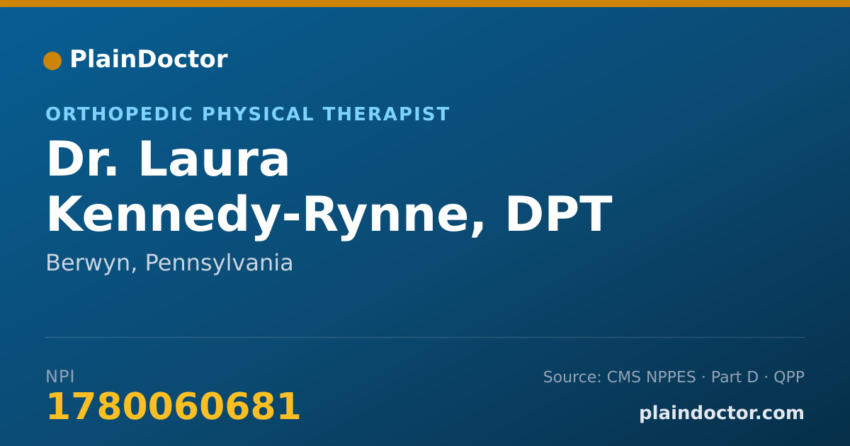 Shareable card for Laura Kennedy-Rynne, DPT - Orthopedic Physical Therapist, Berwyn, PA