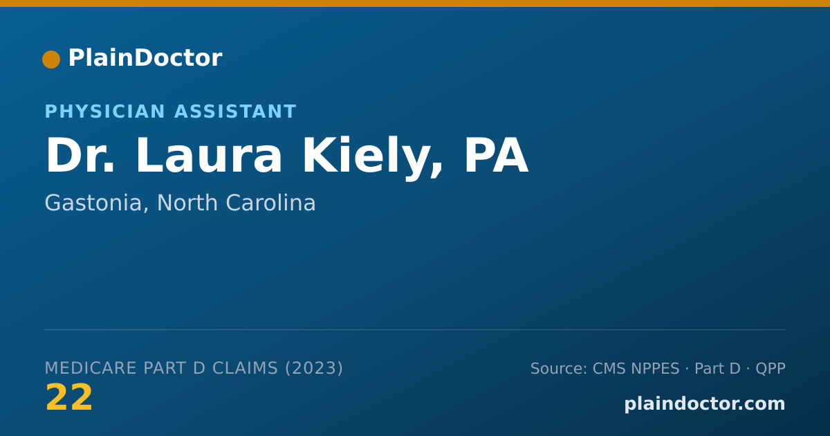Shareable card for Laura Kiely, PA - Physician Assistant, Gastonia, NC