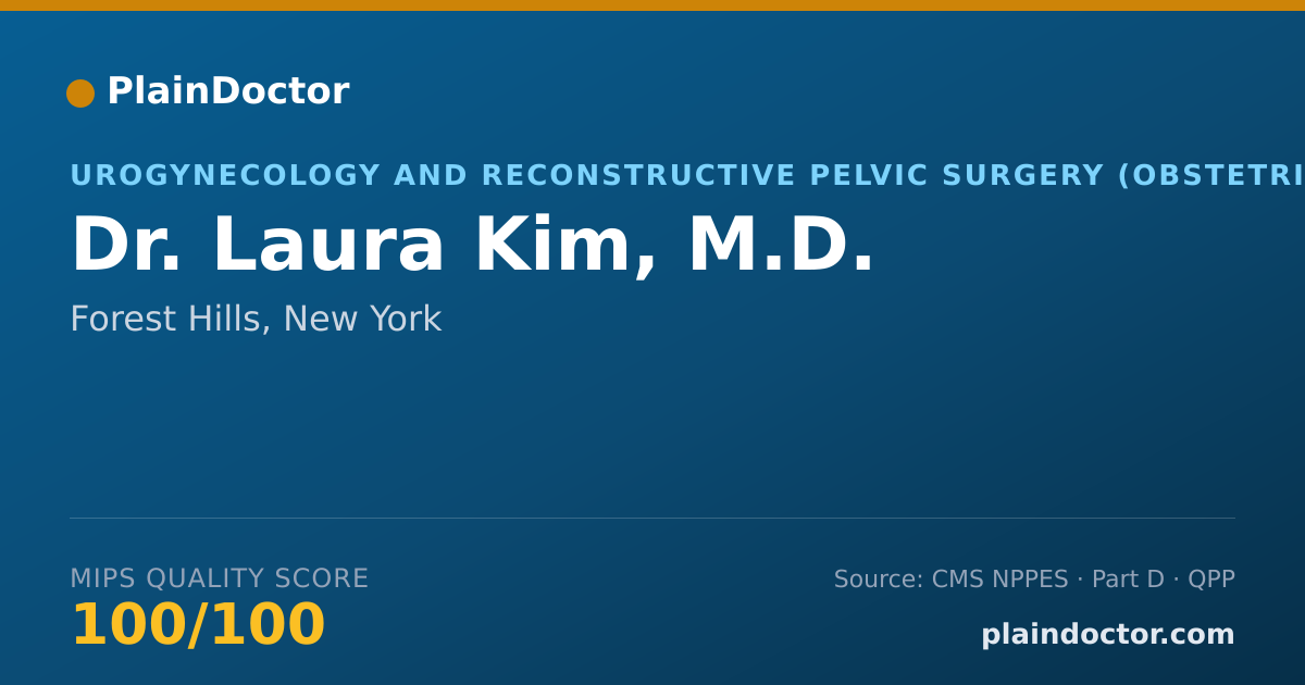 Shareable card for Laura Kim, M.D. - Urogynecology and Reconstructive Pelvic Surgery (Obstetrics & Gynecology) Physician, Forest Hills, NY