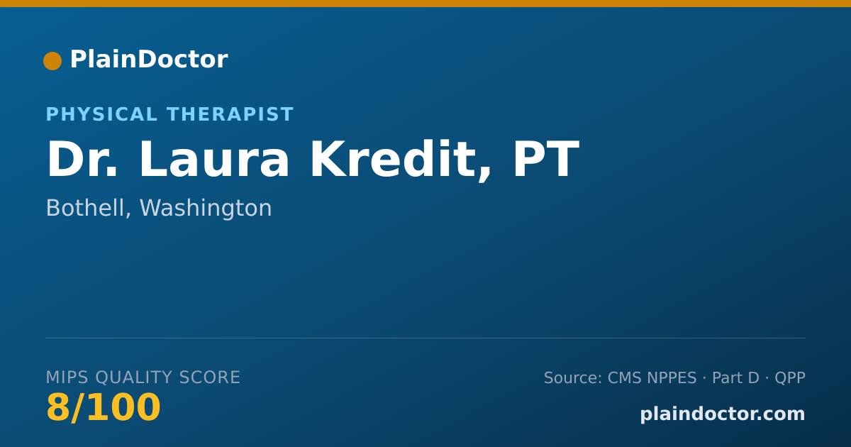Shareable card for Laura Kredit, PT - Physical Therapist, Bothell, WA