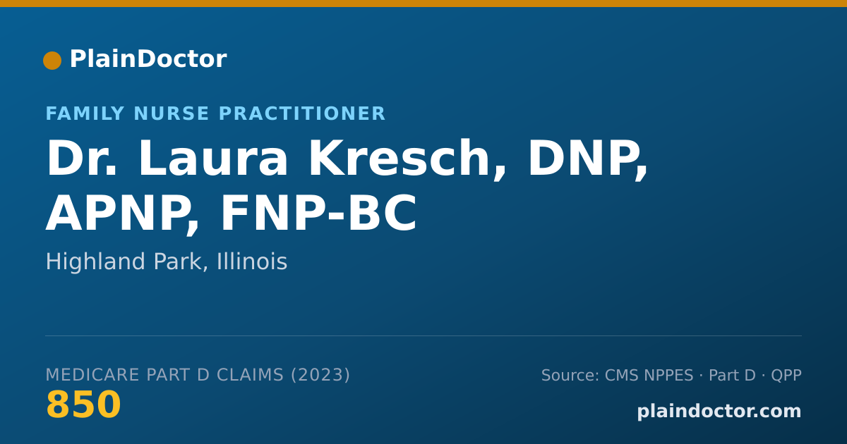 Shareable card for Laura Kresch, DNP, APNP, FNP-BC - Family Nurse Practitioner, Highland Park, IL